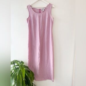 Vintage Blush Sleeveless Maxi Dress - Size 10
